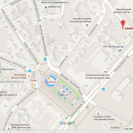 Apartment On Triokhsviatytelska เคียฟ ภายนอก รูปภาพ